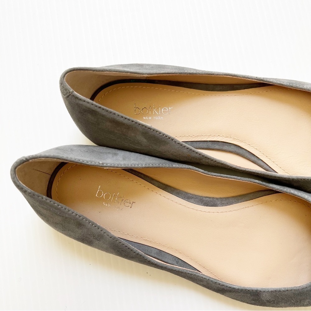 Botkier- Grey Annika Pointed Toe Suede Flats Size 6 - Picture 8 of 8